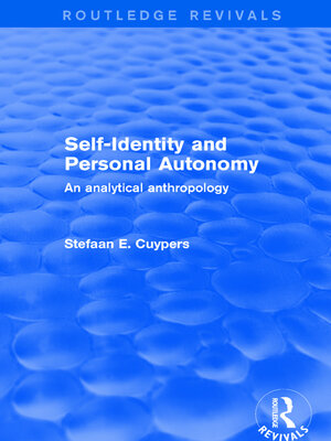 cover image of Self-Identity and Personal Autonomy